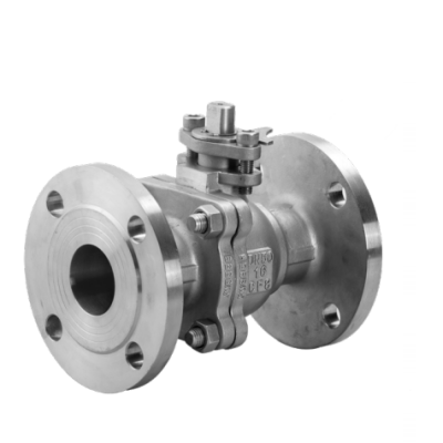 2-PC Stainless Steel Ball Valve Flange Ends With High Mounting Pad